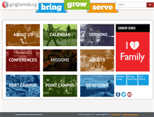 Tablet Screenshot of ginghamsburg.org